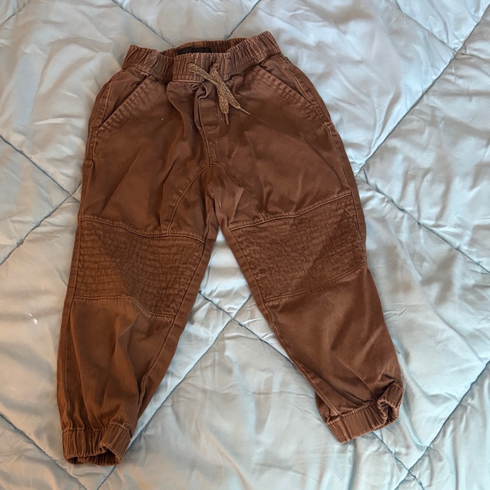 Kids Durable Brown Jogger Pants